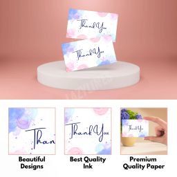 lazylines Thank You Card, Multicolor Abstract Design Greeting Card image 2