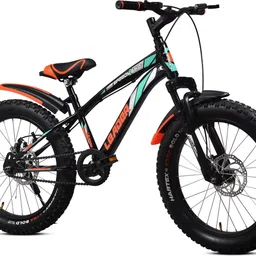 leader Speedy Bike 20T Kids Cycle with Front Suspension | DD Brake | Ideal 7-10 Years 20 T (inch) Fat Tyre Cycle-picture-13