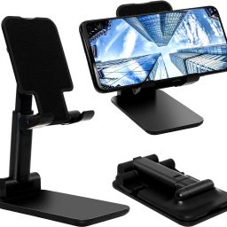 RPS Foldable and Portable Tabletop Mobile Stand with Stable Base,Mobile Holder Headphone Stand-image-16