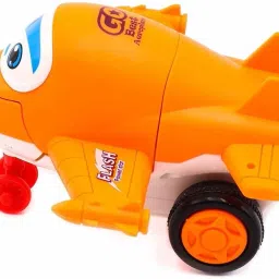 orange robot plane for kids toys Unbreakable Friction Mini Robot plane-25