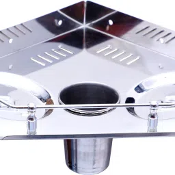 Stainless Steel 4 in 1 Multipurpose Bathroom Shelf/Rack/Soap Dish/Tumbler Holder/Toothbrush stand/Bathroom Accessories/Wall shelf (9.5 x 9.5 Inches, 1 Pcs.) Steel Wall Shelf-image-47