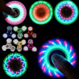 High QLT LED Multi Light Spinner with Various Glow Pattern in Dark Stress Relief-28
