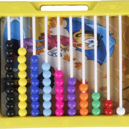 Premium Quality 2 in 1 Classic Counting slate.Write & Count.(Yellow)-1
