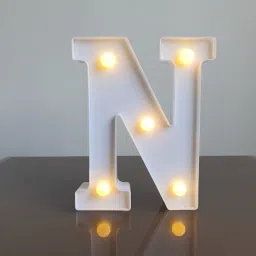 1 Pcs Small Marquee Alphabet Shaped Led Light Table Lamp-image-1