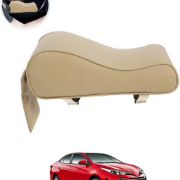 Universal Beige Arm Pain Releif Armrest/Handrest With Phone Holder For Car-326 Car Armrest Cover-image-96