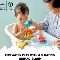 lego Duplo My First Bath Time Fun : Floating Animal Island (20 Blocks) Model Building Kit image 3