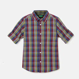 United Colors of Benetton Boys Tartan Checks Cotton Casual Shirt-picture-28