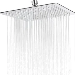 Ultra-Thin 4x4 Inch Square Overhead Rain Shower Head | Stainless Steel Shower Fixed Mount-18