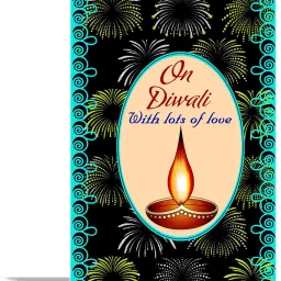 On Diwali With Lots Of Love Greeting Card Greeting Card-picture-18