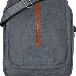 Grey Men & Women Sling Bag Grey Casual Linen Textured Cross Body Sling Bag For Men LN-SL07-image-14