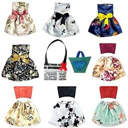 - Doll Accessories, Handmade Clothes For Doll Dresses With Bags-46