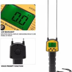 rcsp Digital Grain Moisture Meter for Corn Wheat Rice Bean Wheat AR991 Moisture Meter Pin-Type Digital Moisture Measurer image 2
