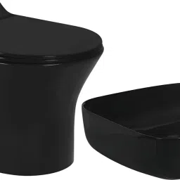 Ceramic Wall-hung Commode with Counter-Top Basin for Bathroom - P Trap Commode Western Commode-7
