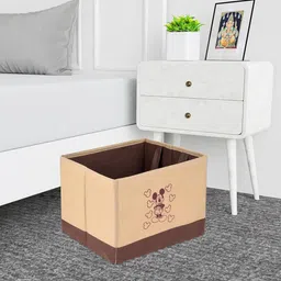 Kuber Industries Beige & Brown Mickey Printed 6 Pcs Regular Drawer Organisers image 3
