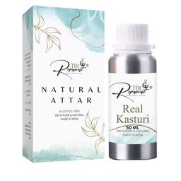 THE RUPAWAT Perfumery House Real Kasturi Natural & Alcohol-Free Attar - 50 ml-image-53