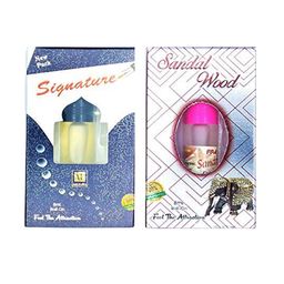 RAVIOUR LIFESTYLE Set Of 2 Sandal Wood & Signature Roll On Attar - 8 ml Each-31