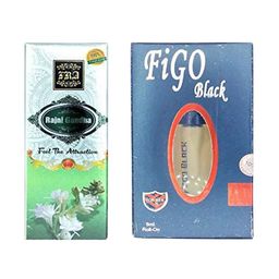 RAVIOUR LIFESTYLE Set Of 2 Figo Black & Rajni Gandha Roll On Attar - 8 ml Each-26