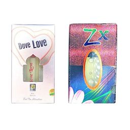 RAVIOUR LIFESTYLE Set Of 2 Dove Love & ZX Non-Alcoholic Roll On Attar - 8 ml Each-47
