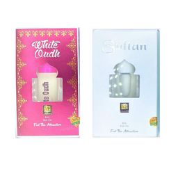 RAVIOUR LIFESTYLE Set Of 2 Sultan & White Oudh Alcohol Free Roll On Attar - 8 ml Each-6