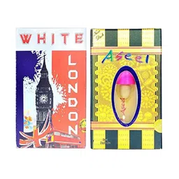 RAVIOUR LIFESTYLE Set Of 2 White London & Aseel Roll On Attar - 8 ml Each-51