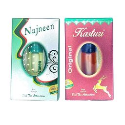 RAVIOUR LIFESTYLE Set Of 2 Najneen & Kasturi Non Alcoholic Roll On Attar - 8 ml Each-19