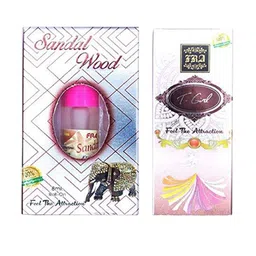 RAVIOUR LIFESTYLE Set Of 2 Sandal Wood & T-Girl Alcohol Free Roll On Attar - 8 ml Each-20