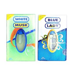 RAVIOUR LIFESTYLE Set Of 2 Blue Lady & White Musk Alcohol Free Roll On Attar - 8 ml Each-55