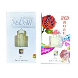 RAVIOUR LIFESTYLE Set Of 2 Selvar & Red Rose Alcohol Free Roll On Attar - 8 ml Each-18