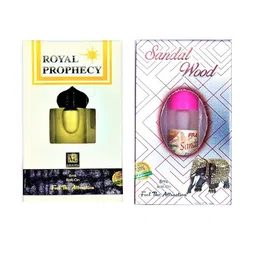 RAVIOUR LIFESTYLE Set Of 2 Royal Prophecy & Sandal Wood Roll On Attar - 8 ml Each-56