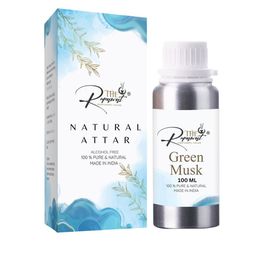 THE RUPAWAT Perfumery House Green Musk Natural Alcohol-Free Attar - 12 ml-image-13