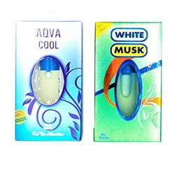 RAVIOUR LIFESTYLE Set Of 2 Aqua Cool & White Musk Alcohol Free Attar - 8 ml Each-30