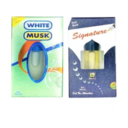 RAVIOUR LIFESTYLE Set Of 2 Signature & White Musk Alcohol Free Roll On Attar - 8 ml Each-13