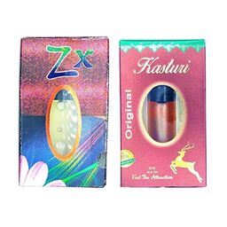 RAVIOUR LIFESTYLE Set Of 2 ZX & Kasturi Alcohol Free Roll On Attar - 8 ml Each-7