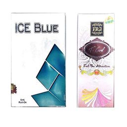 RAVIOUR LIFESTYLE Set Of 2 T Girl & Ice Blue Alcohol Free Roll On Attar - 8 ml Each-29