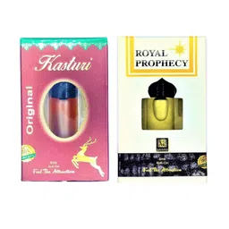 RAVIOUR LIFESTYLE Set Of 2 Kasturi-Royal Prophecy Non Alcoholic Roll On Attar - 8 ml Each-57