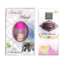 RAVIOUR LIFESTYLE Set Of 2 Sandalwood & T Girl Non Alcoholic Roll On Attar - 8 ml Each-10