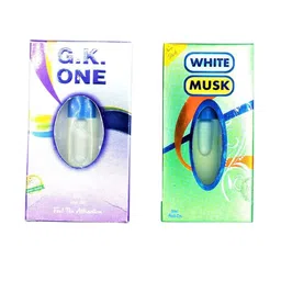 RAVIOUR LIFESTYLE Set Of 2 White Musk & G.K One Non-Alcoholic Roll On Attar - 8 ml Each-3