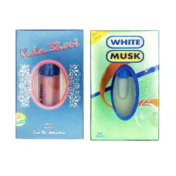 RAVIOUR LIFESTYLE Set Of 2 Kala Bhoot & White Musk Alcohol Free Roll On Attar - 8 ml Each-35