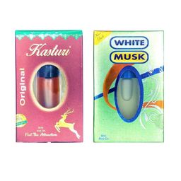 RAVIOUR LIFESTYLE Set Of 2 White Musk & Kastoori Roll On Attar - 8 ml Each-14