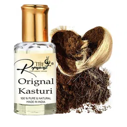 THE RUPAWAT Perfumery House Orignal Kasturi 100% Pure & Natural Alcohol Free Attar - 12 ml-image-82