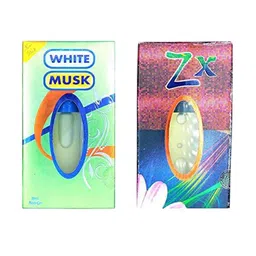 RAVIOUR LIFESTYLE Set Of 2 White Musk & ZX Alcohol Free Roll On Attar - 8 ml Each-54