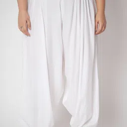 9rasa Plus Size Mid-Rise Solid Cowl Salwar-picture-31