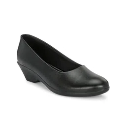 Eego Italy Round Toe Work Wedge Pumps-13