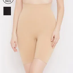 SECRETS BY ZEROKAATA Women Pack of 2 Seamless Thigh & Tummy Shapewear Body Shaper-image-16