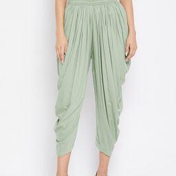 Clora Creation Women Green Solid Dhoti Salwar-28