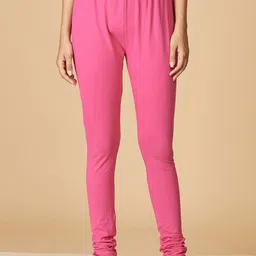 Fabindia Pink Churidar Length Cotton Leggings-image-125