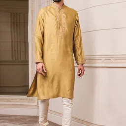 Tasva Men Brown Kurta with Churidar-40