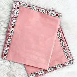 Bajo's White Set of 2 Ethnic Motifs Summer 300 GSM Single Bed Dohar-22