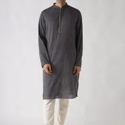 KISAH Men Striped Kurta With Churidar-picture-10