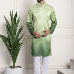 SOJANYA Geometric Woven Design Kurta With Churidar-image-35
